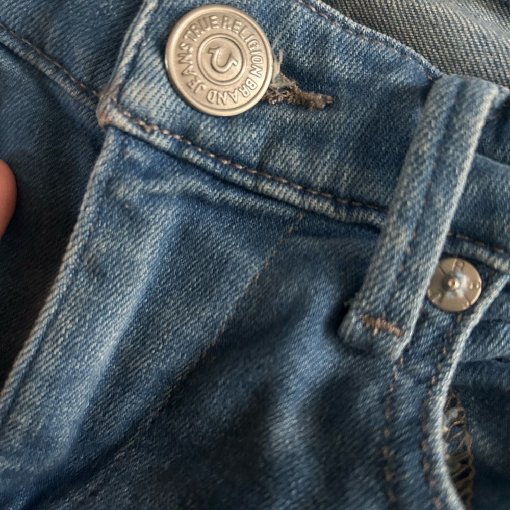 True Religion Light Blue Flare Jeans - Picture 6 of 8